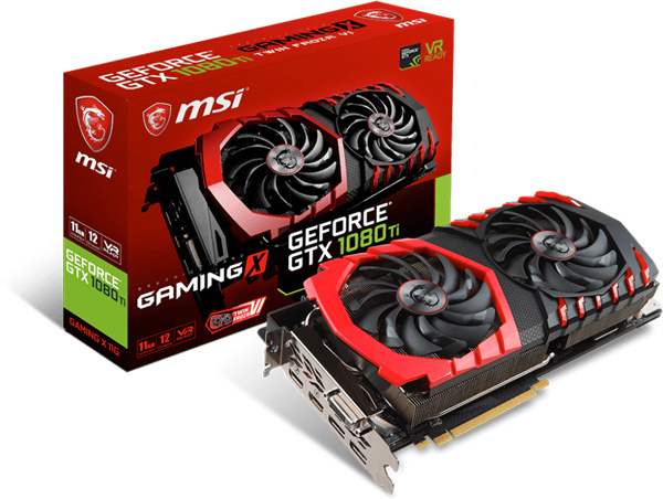 Grafická karta nVidia GeForce GTX 1080 Ti – MSI GeForce GTX 1080 Ti GAMING X 11G