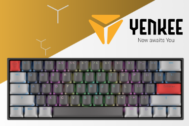 Soutěžte o tři herní mini RGB klávesnice Yenkee Atom