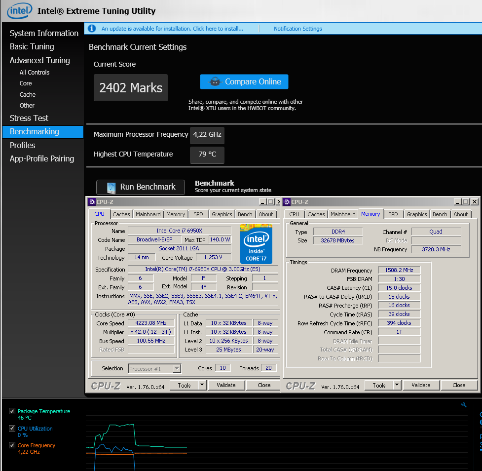 Přetaktování monstra Intel Core i7-6950X Broadwell-E