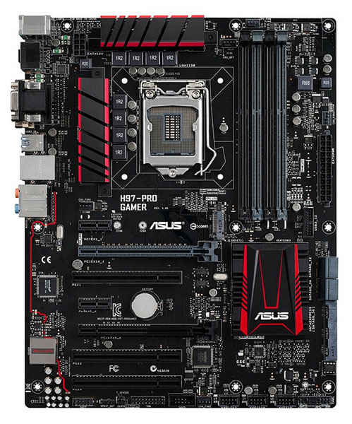 ASUS H97-Pro Gamer – ATX základní deska s podporou připojení SATA Express disků a M.2 SSD