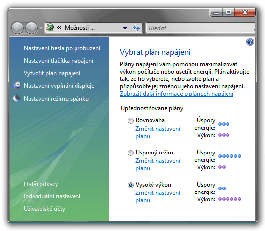 Windows Vista na notebooku