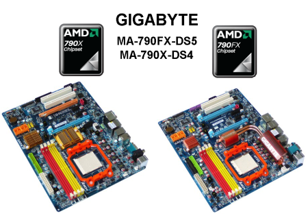 Gigabyte MA790FX-DS5 a MA790X-DS4: duel čipsetů AMD RD790FX a AMD RD790X