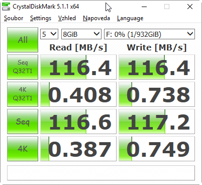 Velký srovnávací test 1TB externích disků pro USB 3.0