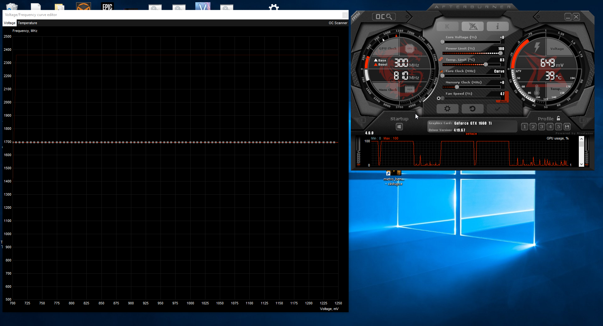 Přetaktování levné „netaktovatelné“ GTX 1660 Ti od MSI