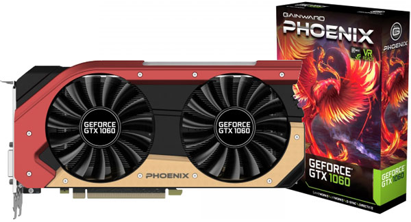 Grafická karta nVidia GeForce GTX 1060 – Gainward GeForce GTX 1060 Phoenix 6GB