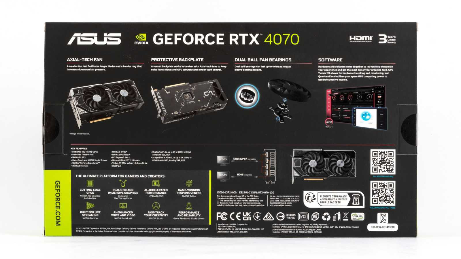 Asus Dual GF RTX 4070 12GB: Špičková i bez tisícikorunových příplatků