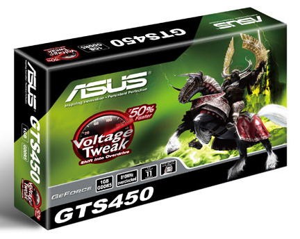 ASUS připravuje GeForce GTS 450 s Voltage Tweak