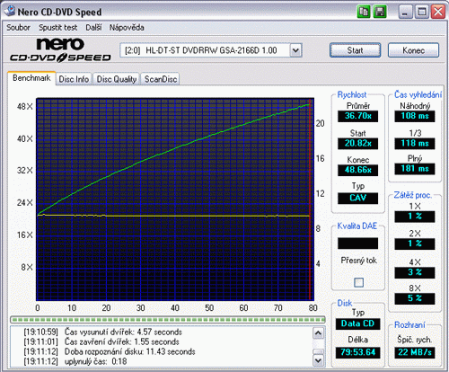 LG GSA-2166D - externí vypalovačka