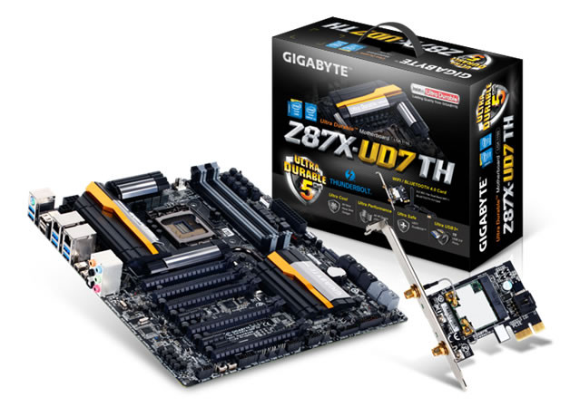 Připravovaná Gigabyte Z87X-UD7 TH bude mít Thunderbolt 2 certifikaci