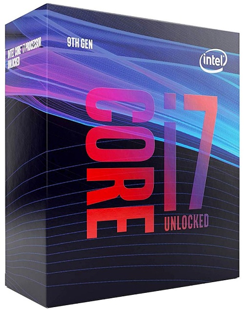 Barevná krabička procesoru Core i7-9700K