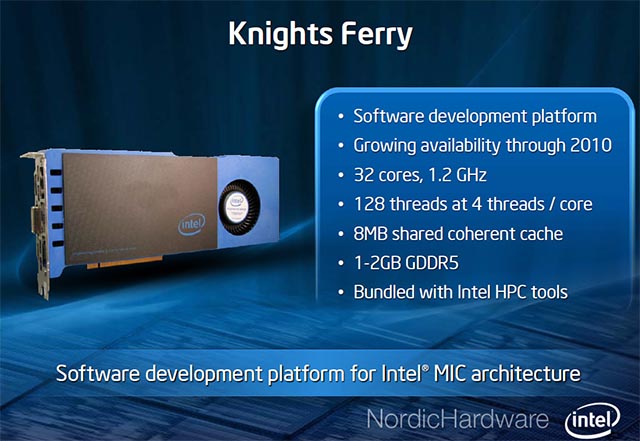 Intel ukazuje grafickou kartu postavenou na čipu Knights Ferry