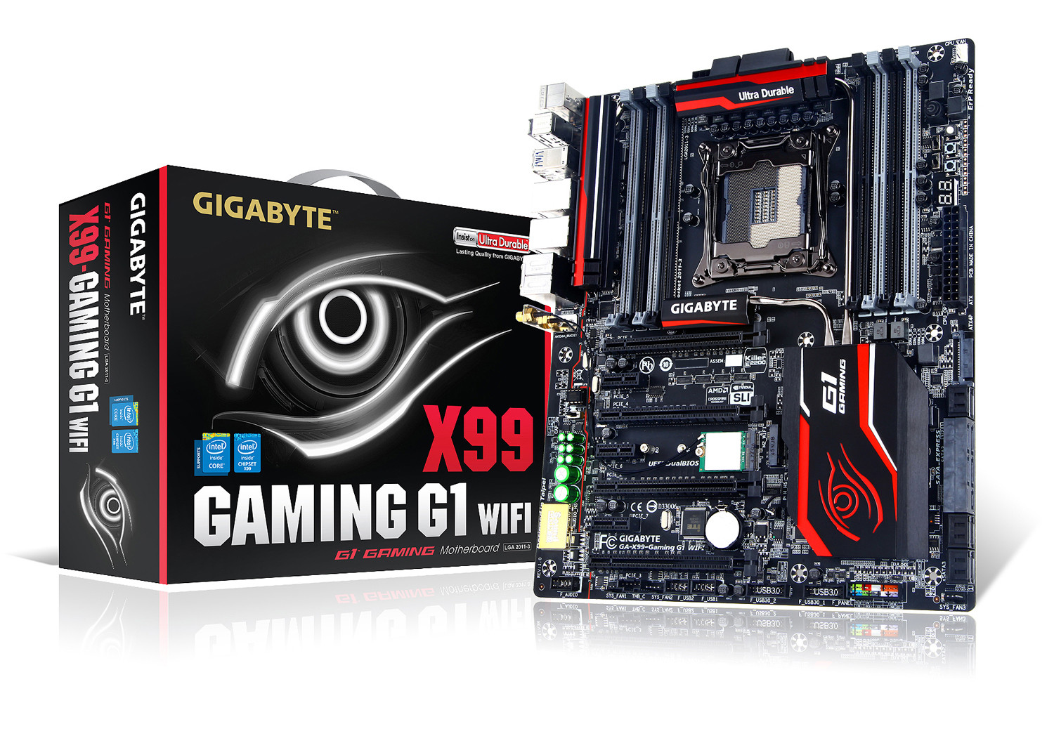 První snímek nadcházející základní desky X99 Gaming G1 od Gigabyte odhalen 