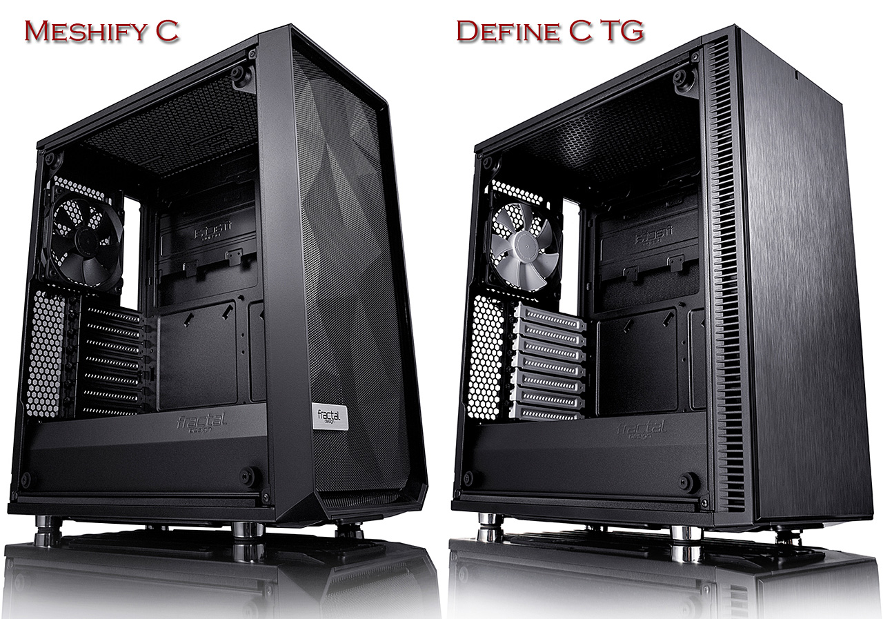 Fractal Design Meshify C: inspirace prvky stealth