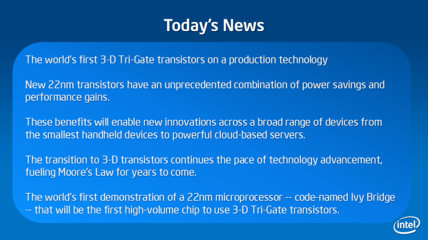 Intel oznamuje průlom v  22nm výrobě