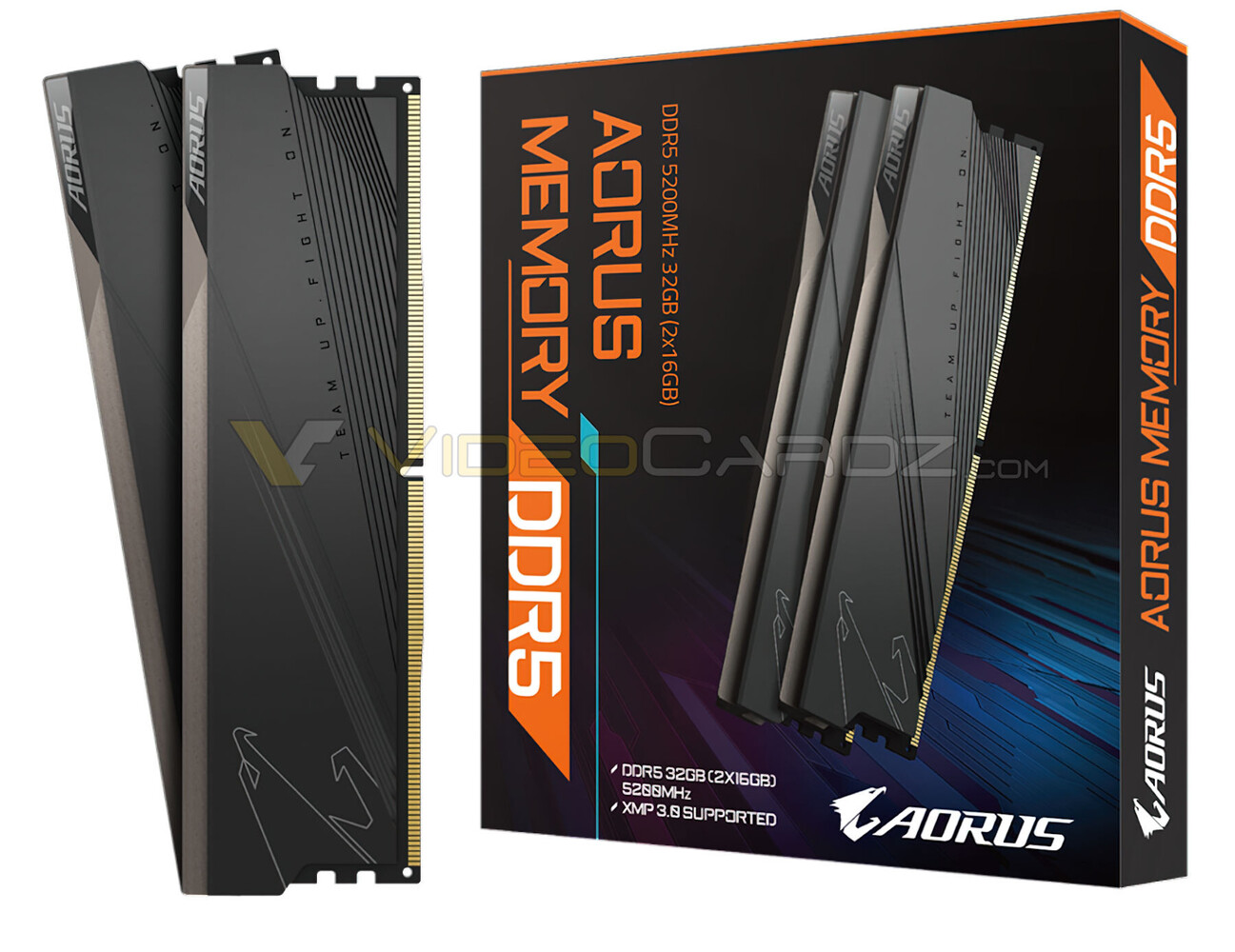 DDR5 paměti Gigabyte AORUS | foto: VideoCardz