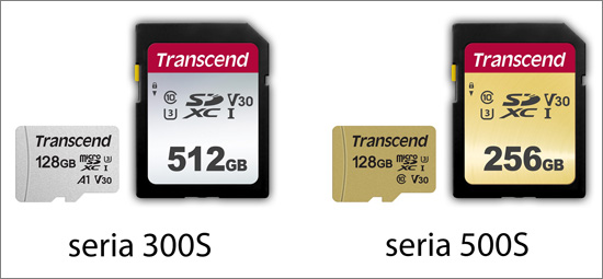 Transcend uvádí nové paměťové SD a microSD karty 300S a 500S