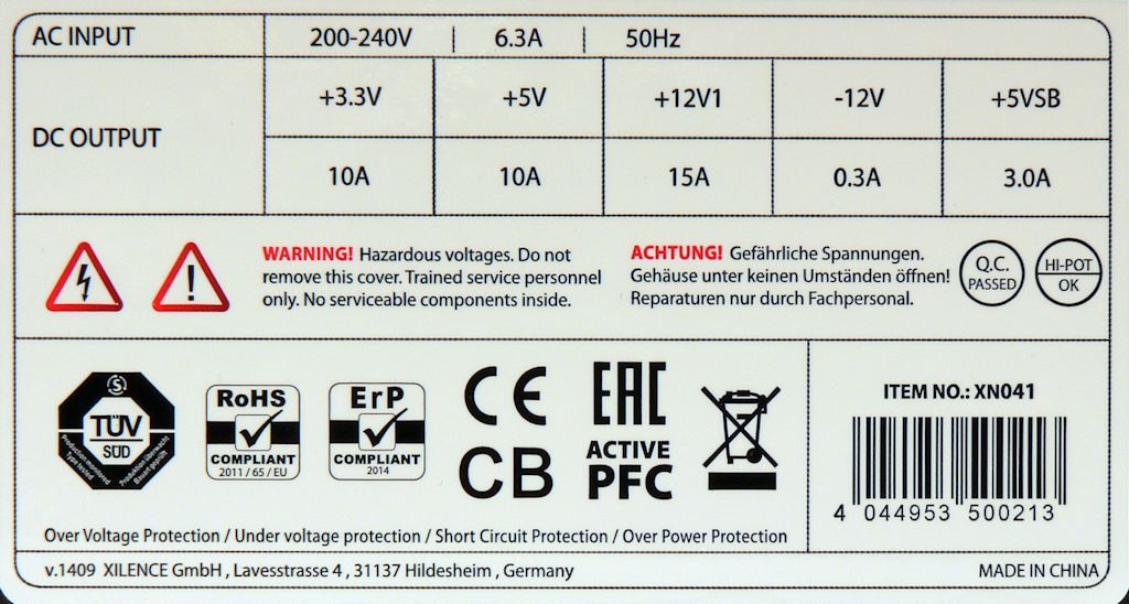 Xilence Performance C Series XP400R6: 250W „klam“ (aktualizováno)