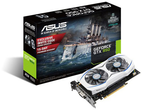 Grafická karta nVidia GTX 950 – ASUS GTX950-2G