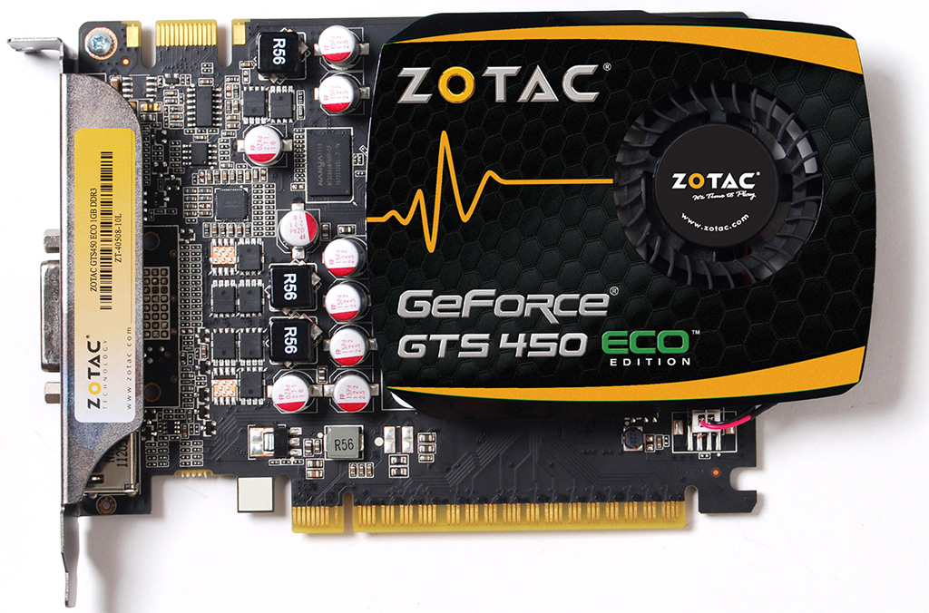 Zotac přichází s GTS 450 ECO Edition. Spotřebuje o 33 % méně energie