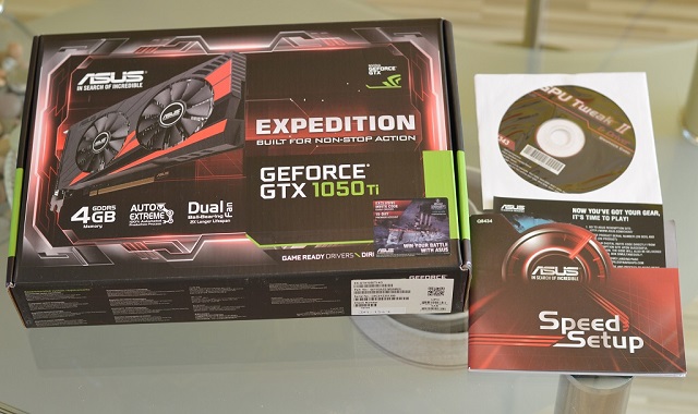 ASUS EX-GTX1050Ti-4G – balení