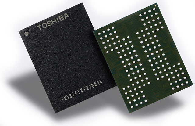 3D NAND flash QLC čipy od Toshiba by měly zvládnout obdobný počet P/E cyklů jako TLC 