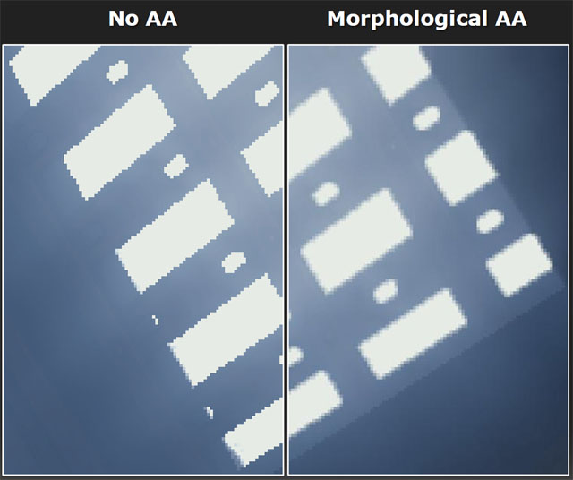 Morphological AA — alternativní vyhlazování