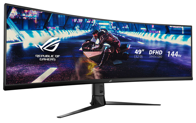 Asus odhalil "ultra-širokoúhlý "zakřivený 4K HDR monitor ROG Strix pro hráče s 49" úhlopříčkou 