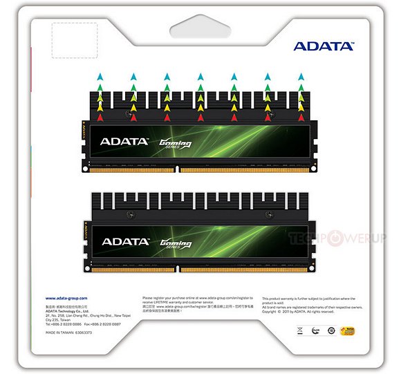 ADATA uvede na trh novou řadu DDR3 pamětí XPG Gaming v2.0 