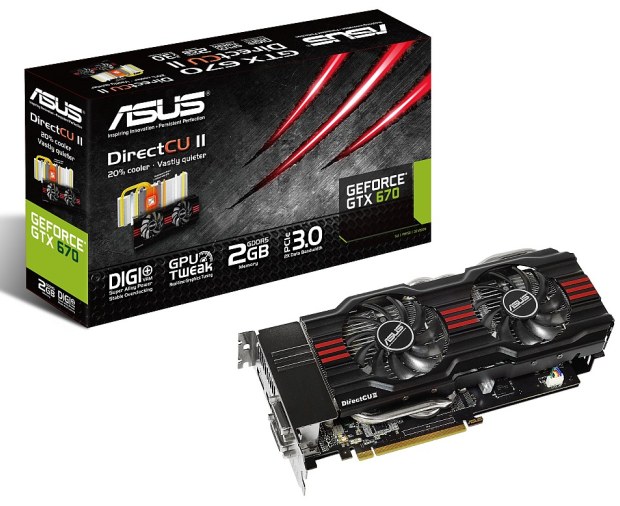 Grafika Asus GeForce GTX 670 DCU II – překoná i GTX 680