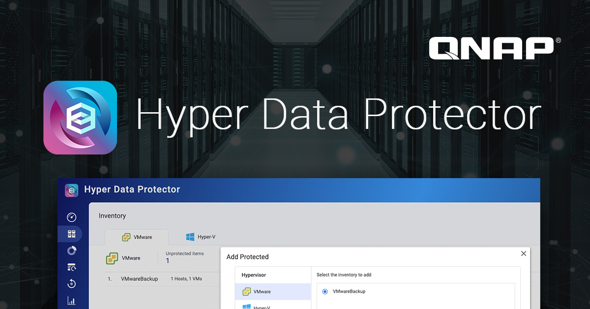 QNAP představuje Hyper Data Protector, bezlicenční řešení zálohování VMware a Hyper-V