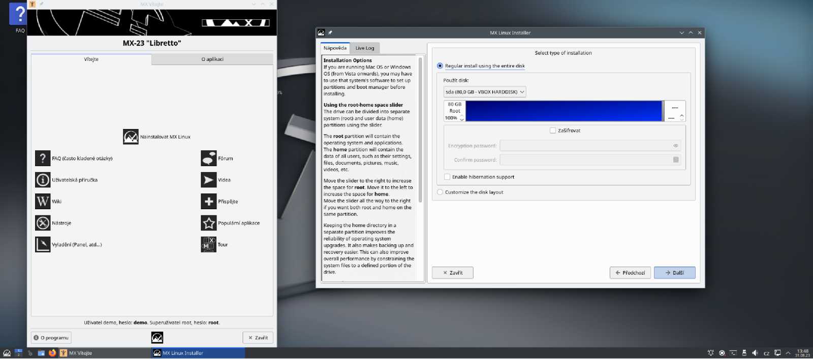 MX Linux verze 23: instalace, krátké přestavení, upgrade