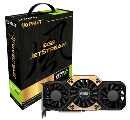 Grafická karta GTX 780 se 6 GB pamětí od společnosti Palit bude vybavena chladičem JetStream