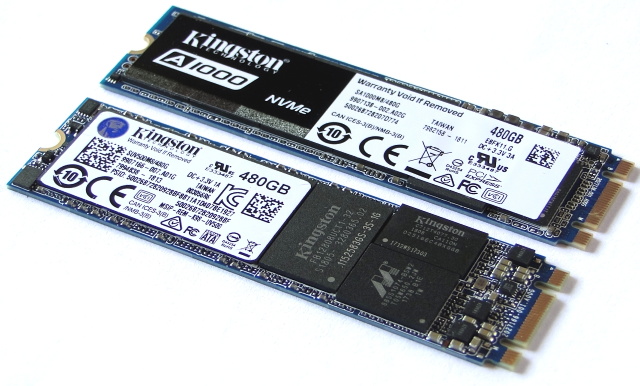 SSD Kingston A1000 a UV500 (480 GB) ve dvaceti aplikacích