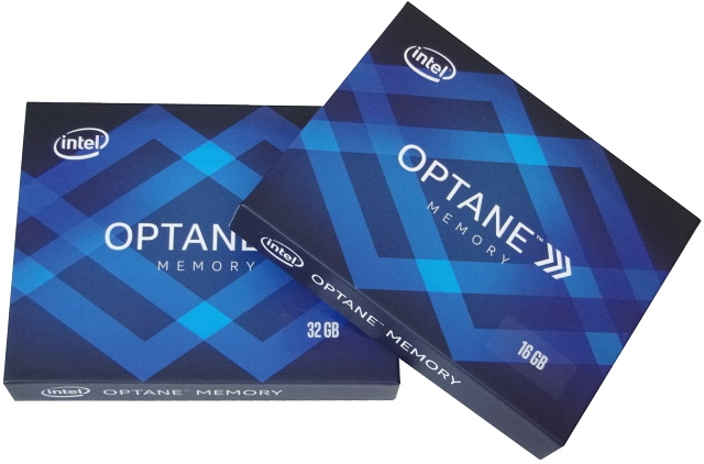 Balení disků Optane Memory