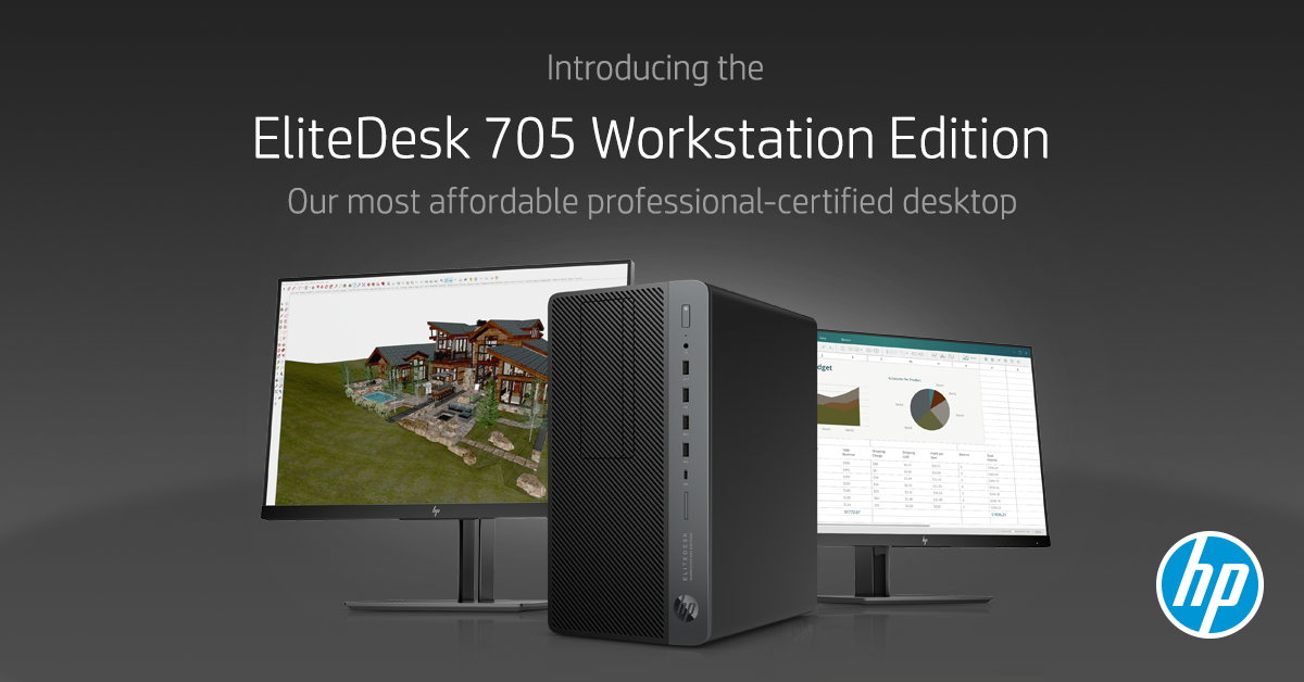 HP EliteDesk 705 Workstation Edition: Desktop s profesionálními certifikacemi