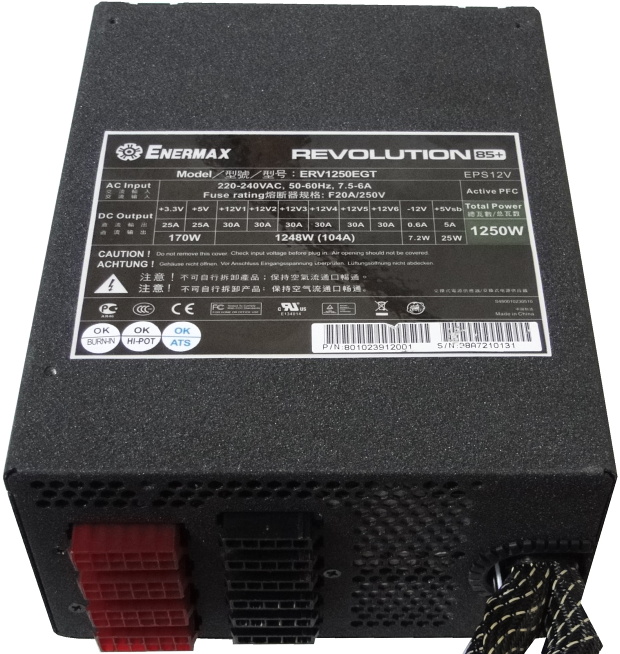 Enermax Revolution 85+ 1250W – etalon kvalitních PC zdrojů