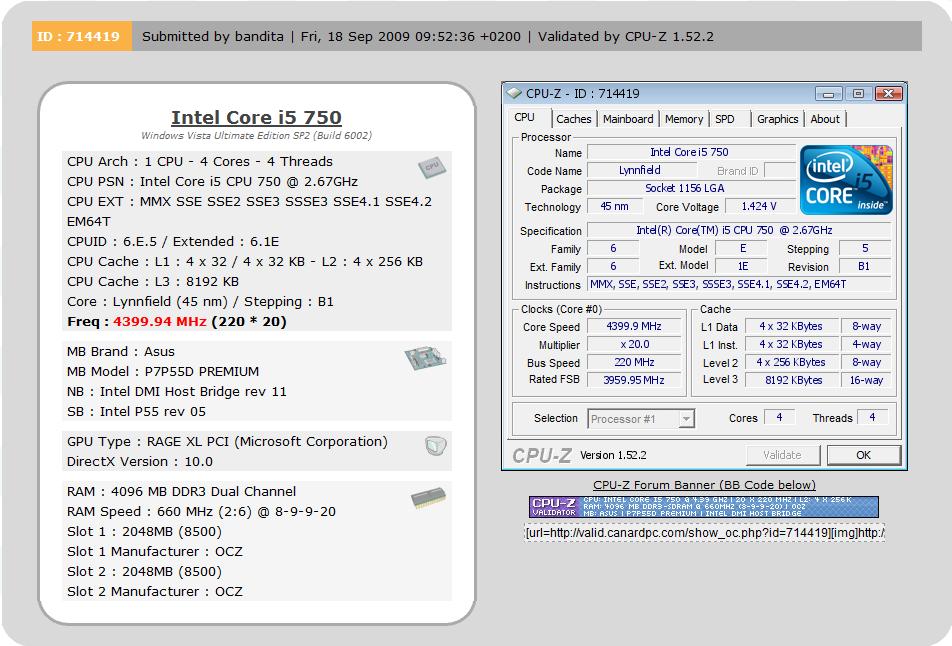 Přetaktování Core i5 750 s kapalným dusíkem