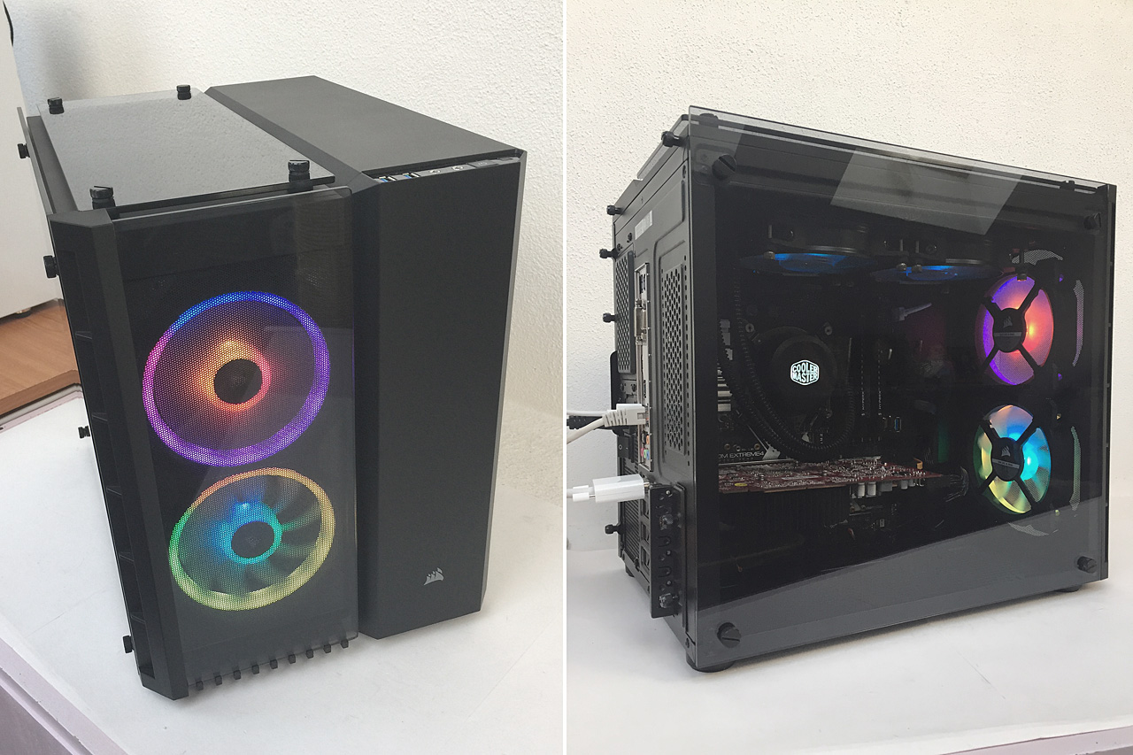 Corsair Crystal Series 280X RGB – mATX dvoukomorová skříň