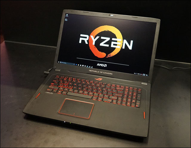 ROG Strix G702ZC: první herní notebook s procesorem Ryzen od značky Asus