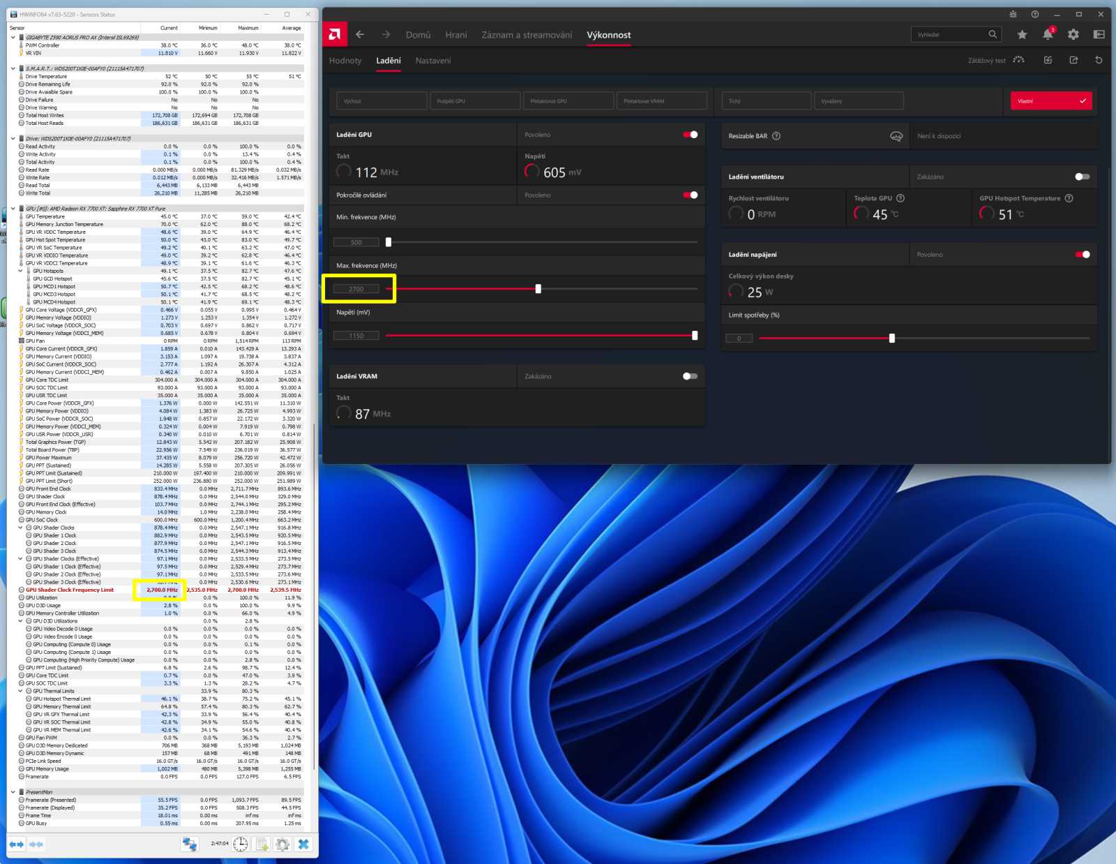 AMD Software: Reset nebo změna nastavení sráží výkon některých Radeonů RX 7000 (a co s tím)