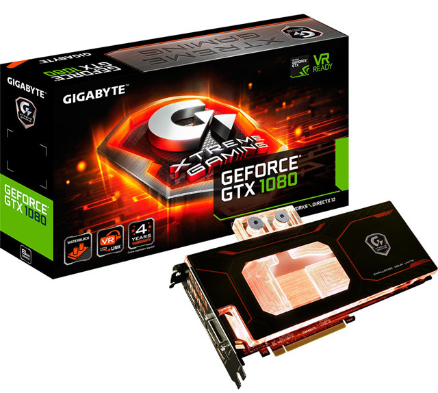 Gigabyte představil GeForce GTX 1080 Xtreme Gaming WaterForce WB s blokem vodního chlazení