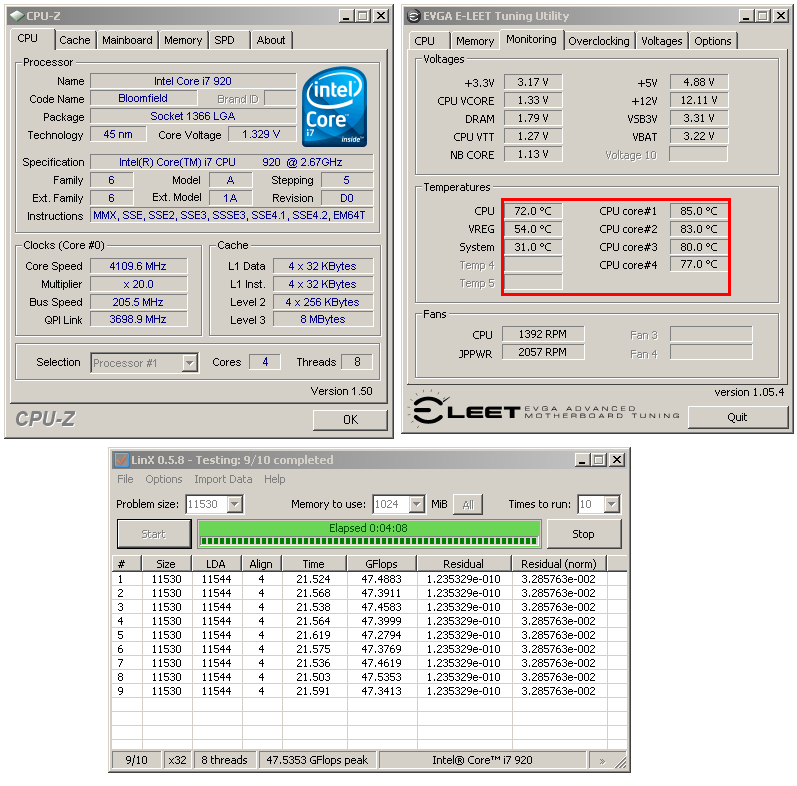 Intel Core i7 920 - Srovnání výrobních revizí C0 a D0