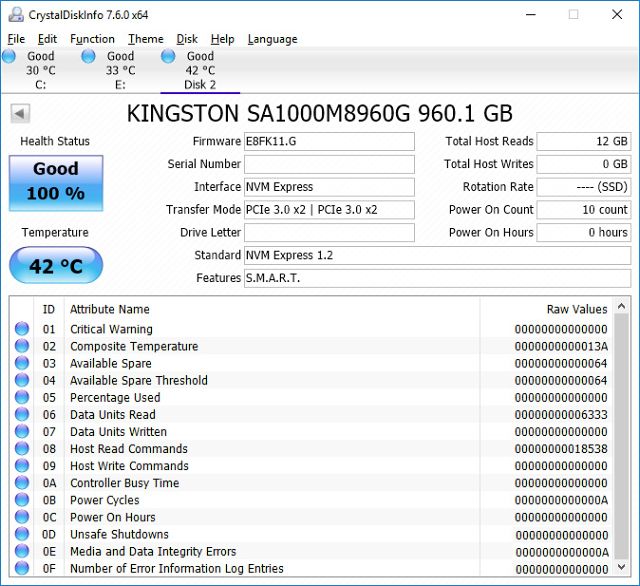 SSD Kingston A1000 – nejlevnější 1TB NVMe disk na trhu