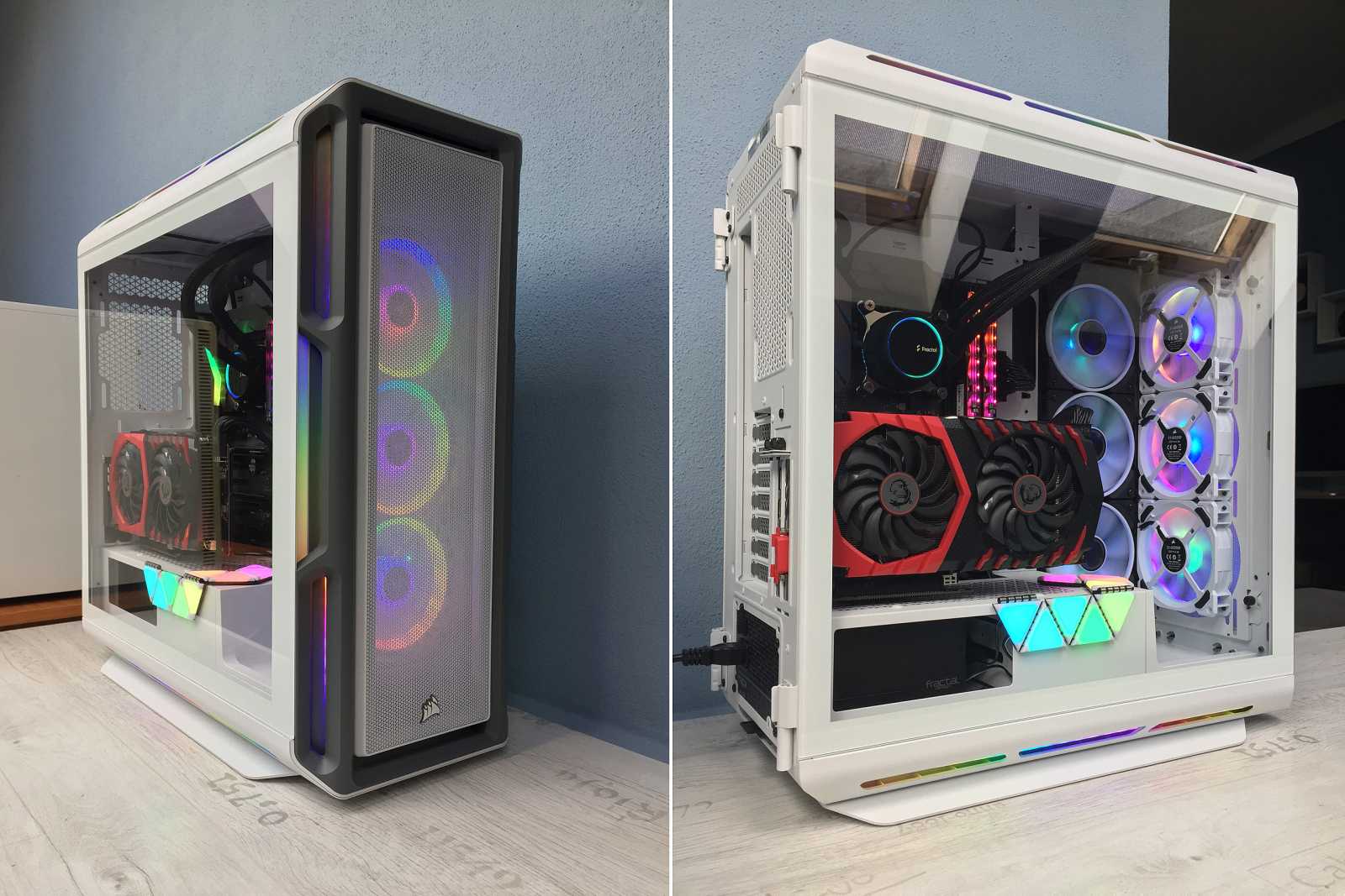 Test skříně Corsair iCUE 5000T RGB: 14 kilo oceli, skla a spousta LED