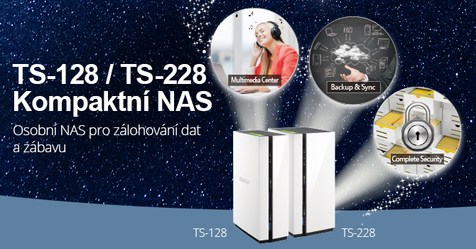 QNAP uvádí dva levnější NAS TS-128 a TS-228 určené pro domácnosti