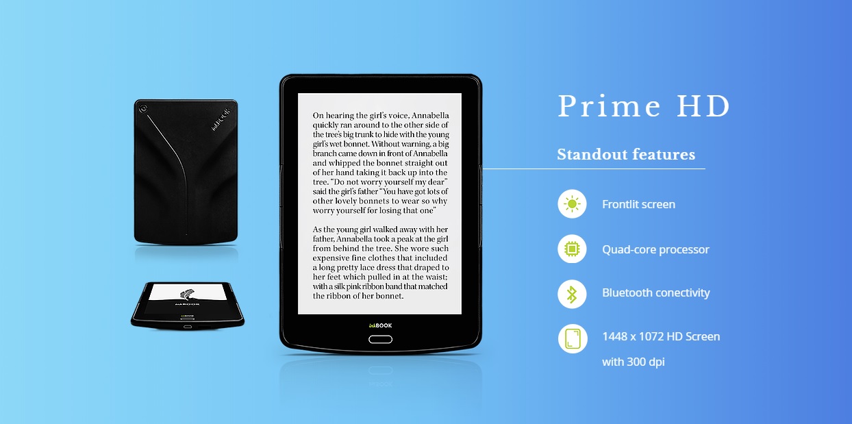 inkBOOK Prime HD je čtečka e-knih s Androidem a kvalitním displejem