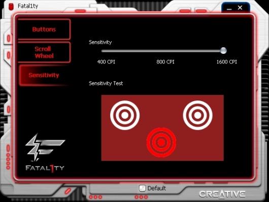 Myš Creative Fatal1ty 1010 - přesný střelec