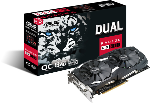 Grafická karta AMD Radeon RX 580 – ASUS Radeon DUAL-RX580-O8G