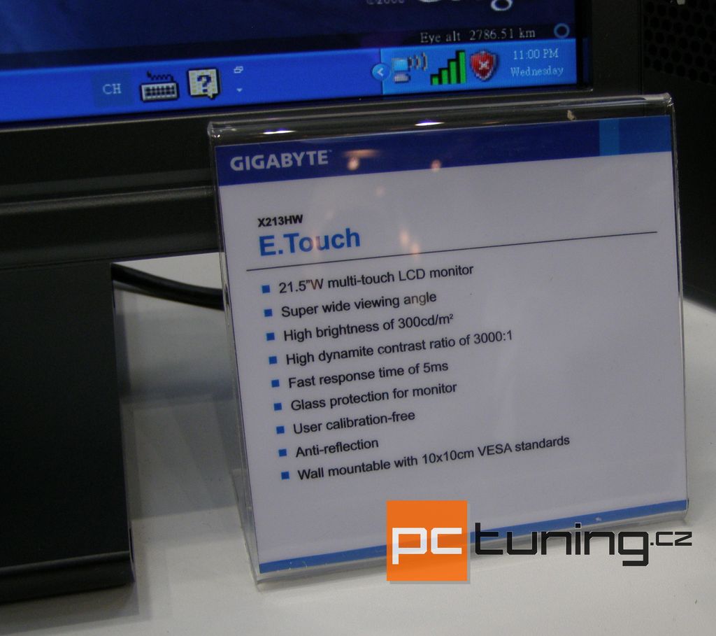 CeBIT: Gigabyte představil E-Touch panel