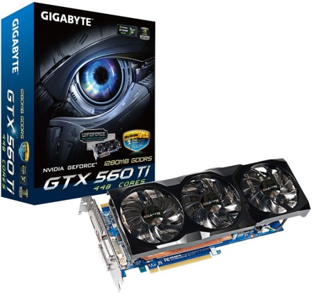 Gigabyte se pochlubil GTX 560 Ti s 448 CUDA jádry a chladičem WindForce 3X